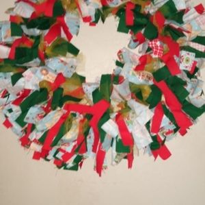 #36 Christmas Cookies Round Fabric Wreath